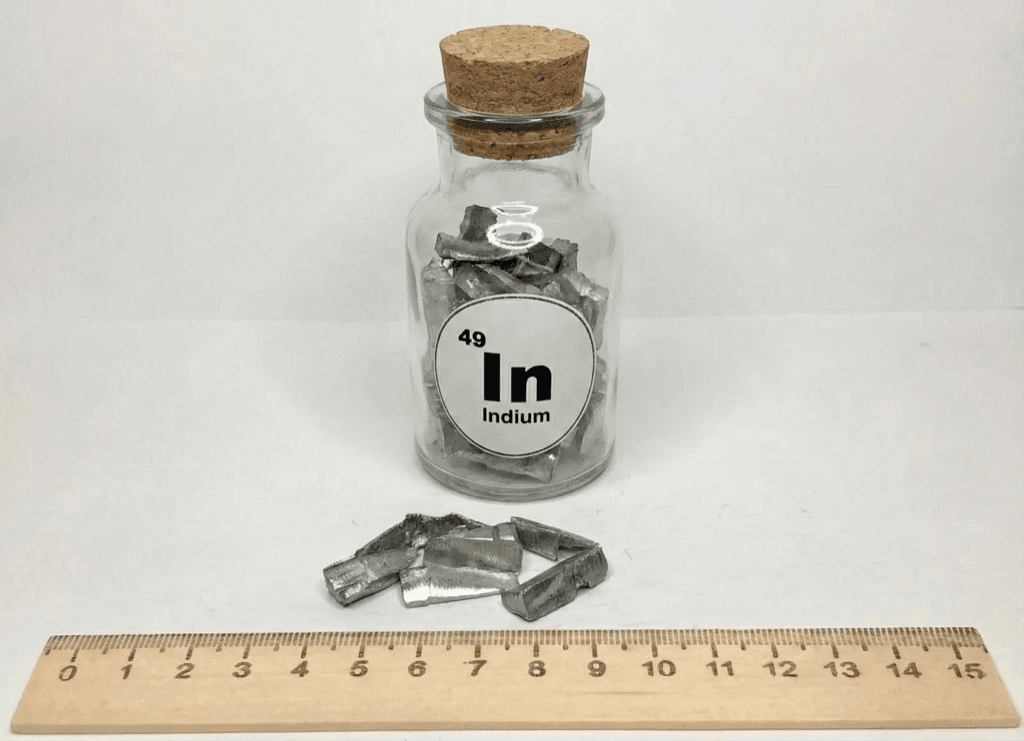 Indium metal chunks