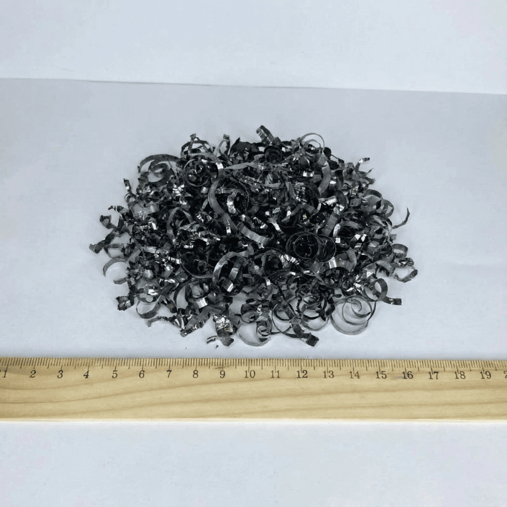 Vanadium metal shavings