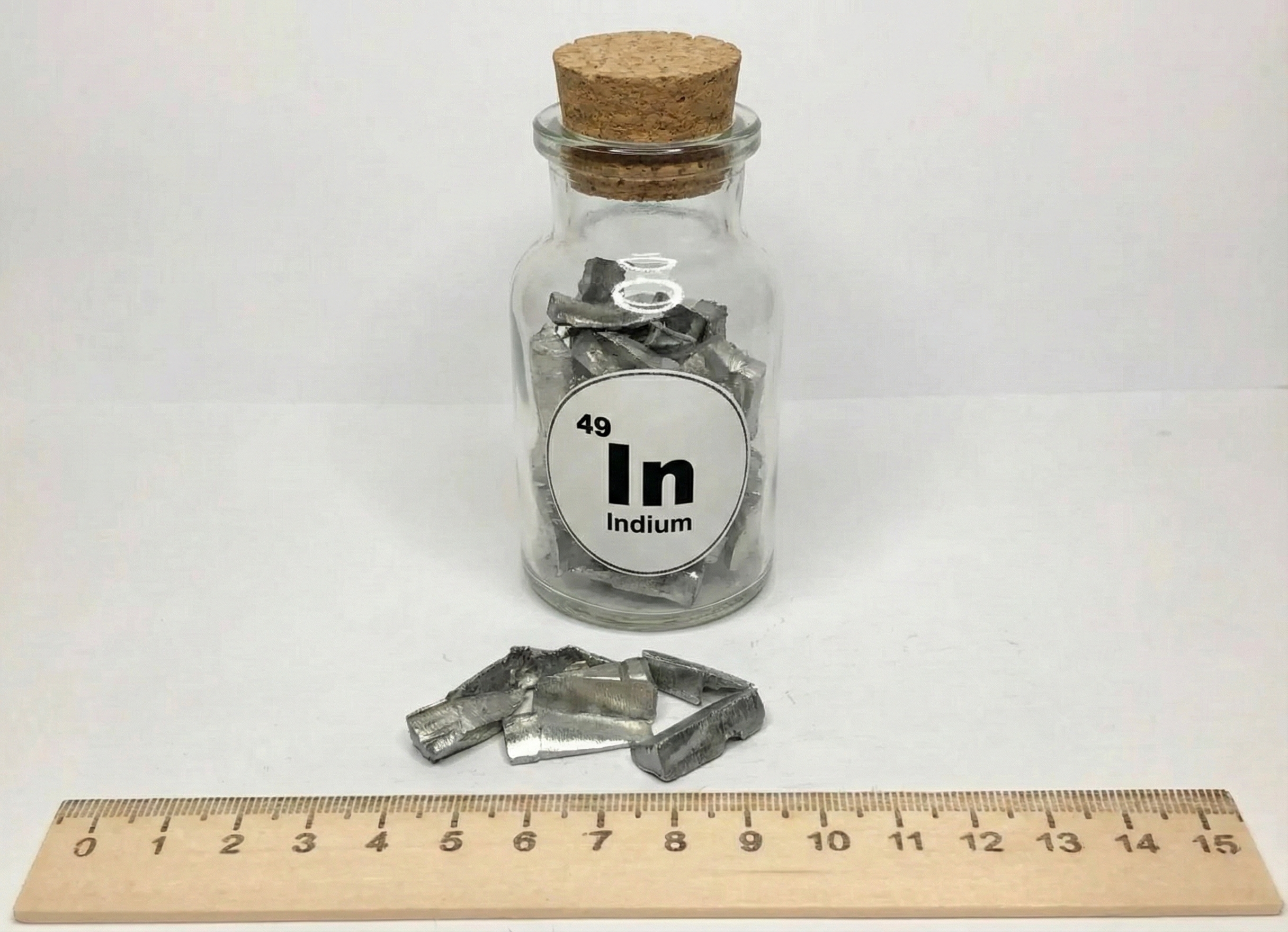 Indium metal chunks